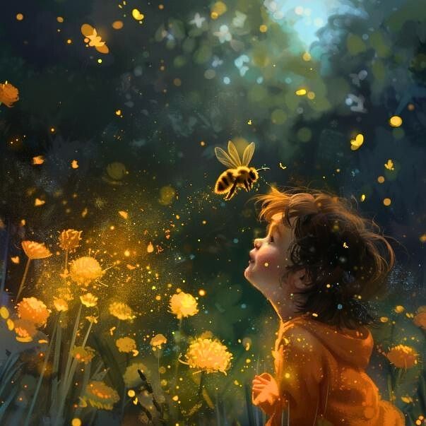 Hommel-krachtdier-meditatie-voor-kinderen-met-rustgevende-klanken-en-verbeelding